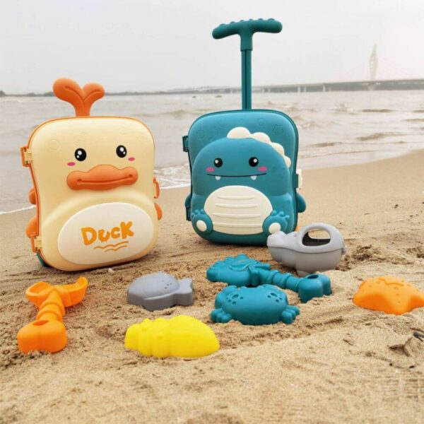 Beach Toys - Mochila de Brinquedos de Praia com Chafariz - Rodinhas