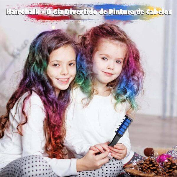 HairChalk - Pentes de Giz para Tingir Cabelos - Meninas