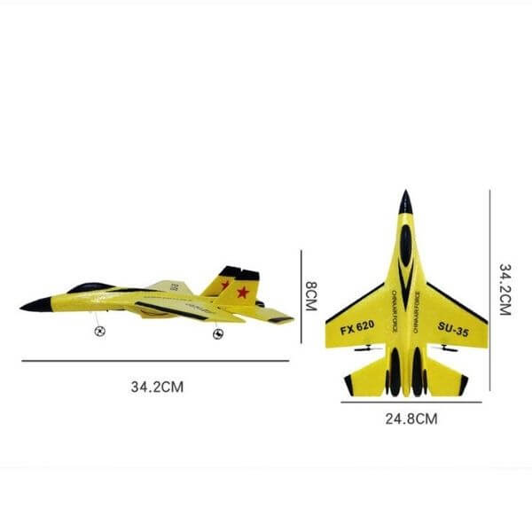 FX-620 SU-35 rc avião de controle remoto 2.4g - avião planador