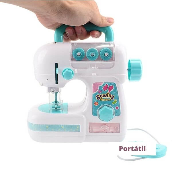 Costurinha Kids - Mini Máquina de Costura Infantil - Portátil
