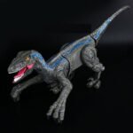 Dinossauro Raptor - Cinza
