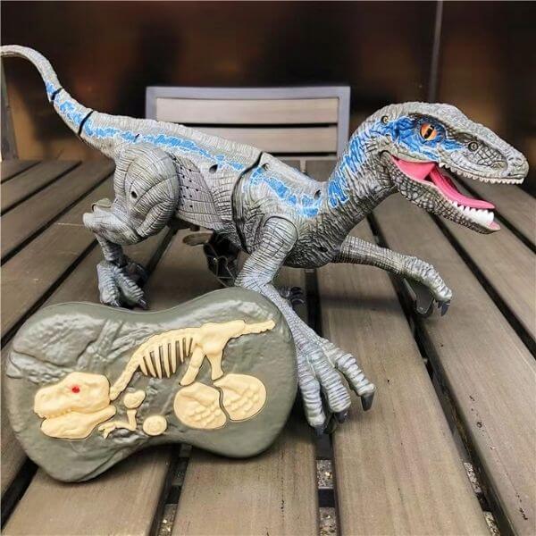 Dinossauro Raptor - Azul Deck