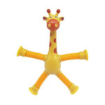 Girafa Pop Tubos - Estica e Gruda - Amarela