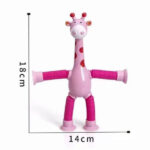 Girafa Pop Tubos - Estica e Gruda - Medidas