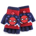 Luva de Inverno - Super Heróis - Mãos Quentinhas - 3 à 10 anos - Aranha Azul