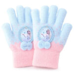 Luvas Elsa - Mãos Quentinhas - 3-10 anos - Azul com dedos
