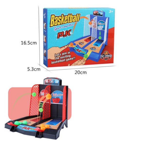 Mini Jogo De Basquete Brinquedo Sensorial 2 Jogadores