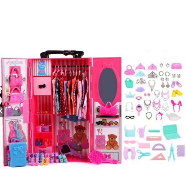 Mini Roupeiro e Acessórios da Barbie