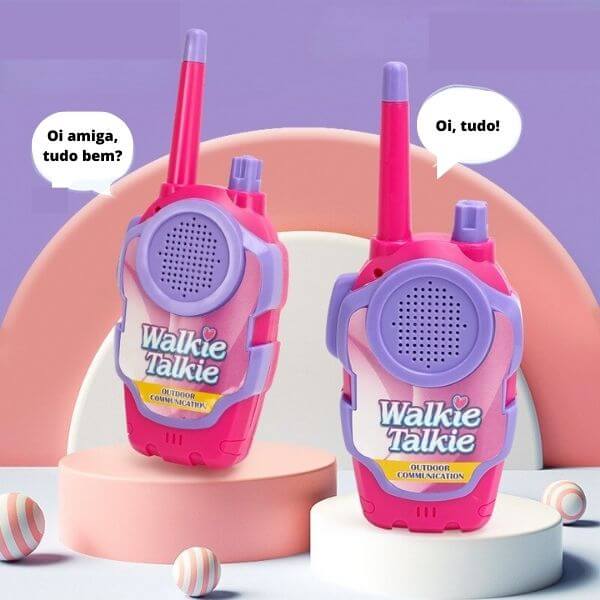 Mini Walkie-Talkie - 2 peças - Divertido