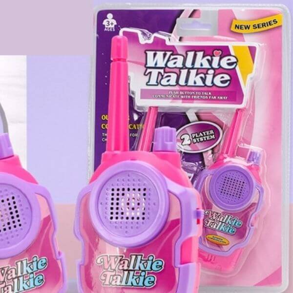 Mini Walkie-Talkie - 2 peças - Rosa
