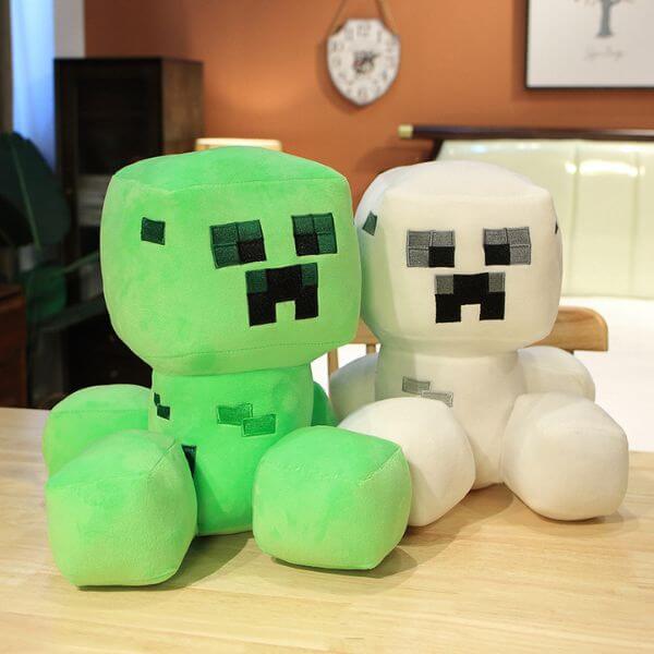 Pelúcia MineCraft Creeper - Verde e Branco