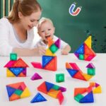 Tangram Magnético Colorido 3D - Montessori - Idéias