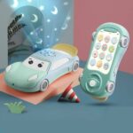 Celular Musical para Bebê - Brinquedo Montessori - Carro Azul