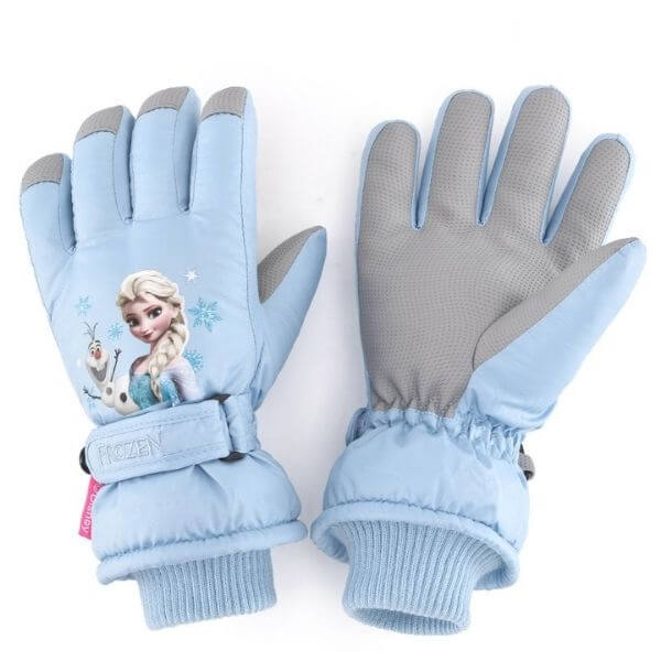 Luvas de Inverno Infantil Super Quente para Frios Extremos - Elsa I Azul