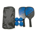 Kit com Bolsa, Raquetes e Bolas de Pickleball - Azul