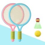 Kit Raquetes Badminton Infantil - Rosa e Azul