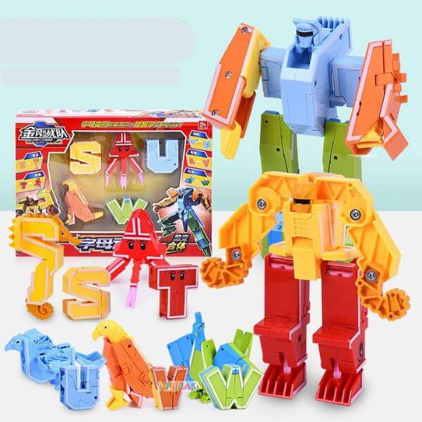 Alfabeto Robô Transformers Dinossauro - Aprenda o ABC Brincando - Brinca  Mundo Loja de Brinquedos