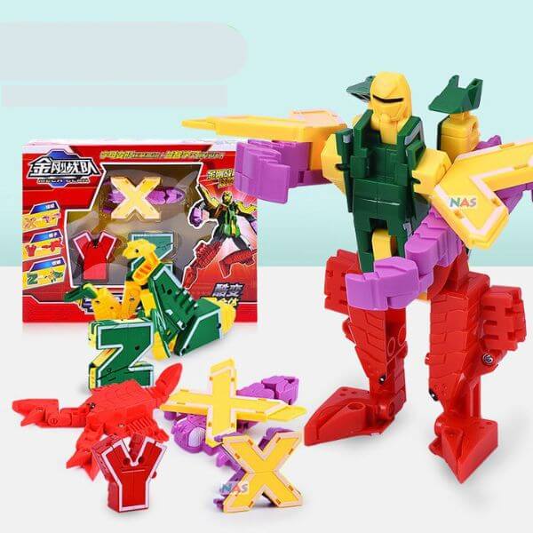 Alfabeto Robô Transformers Dinossauro - Aprenda o ABC Brincando - Brinca  Mundo Loja de Brinquedos