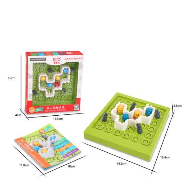 Jogo Labirinto Montessori - Pensamento Lógico - Animais