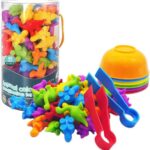 Jogo de Cores e Contagem - Brinquedo Montessori