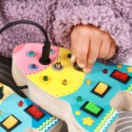 Painel Sensorial de Controle Montessori - Foguete