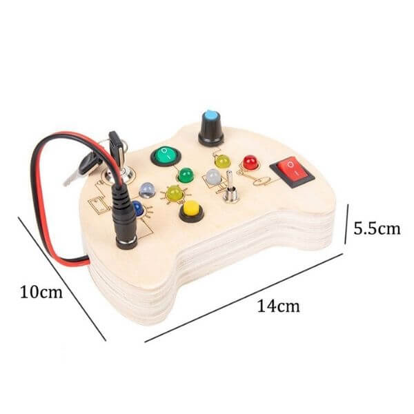 Painel Sensorial de Controle Montessori - Medidas Game