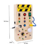 Painel Sensorial de Controle Montessori - Medidas Grande