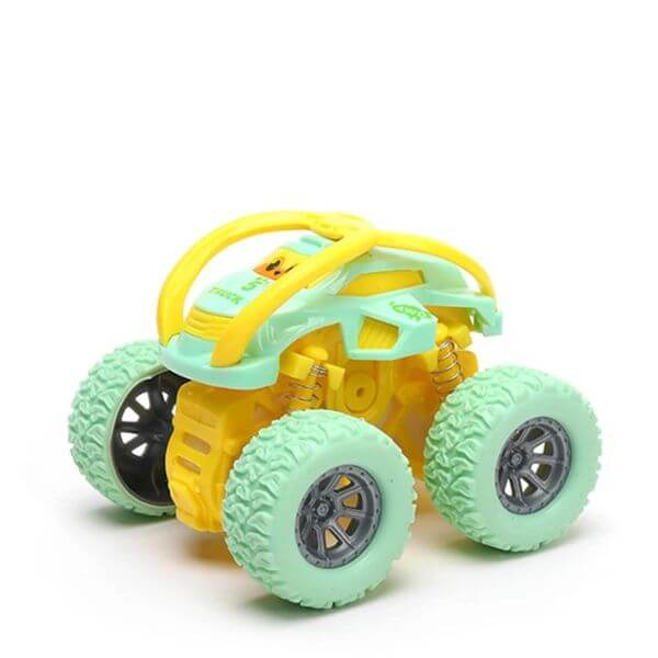 Carro Monster Truck de Fricção - Amarelo e Verde