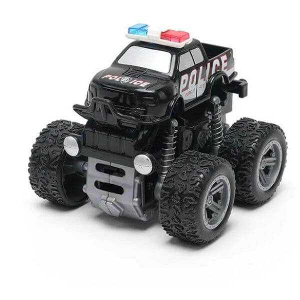Carro Monster Truck de Fricção - Polícia Preto