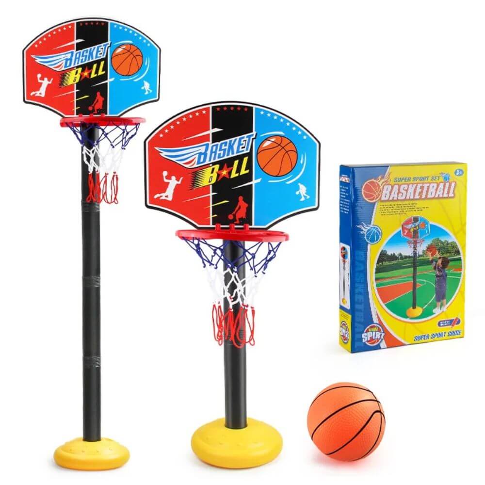 Conjunto jogo de basquetebol infantil ajustável 160 cm - Loja Sitio da Magia