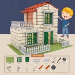Blocos de Construção em Miniatura, Mini Casas - 171 peças
