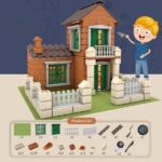 Blocos de Construção em Miniatura, Mini Casas - 233 peças