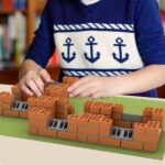Blocos de Construção em Miniatura, Mini Casas - Montessori